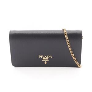 PRADA VITELLO MOVE Leather Shoulder Bag Black